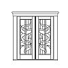 Single lite french doors
Panel- None
Glazing- IG decorative