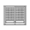 30-Lite over single panel lift-and-slide double door
Panel- Raised
Glazing- SDL