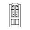 20-Lite over 2 panel segment top door
Panel- Raised
Glazing- SDL IG