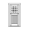 9-Lite over single planked panel Dutch door
Panel- V-groove
Glazing- SDL IG