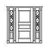 3-Panel door with single lite over single panel sidelites
Panel- Raised
Glazing- IG decorative