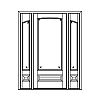Single lite over single panel door with single lite over single panel sidelites
Panel- Raised
Glazing- IG with segment top